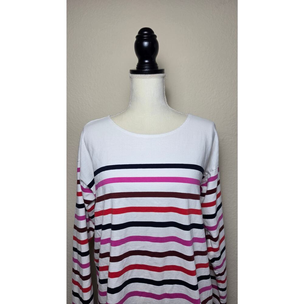 J. Crew Women's Contrast Yoke Top Large - Picture 5 of 8